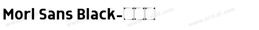 Morl Sans Black字体转换